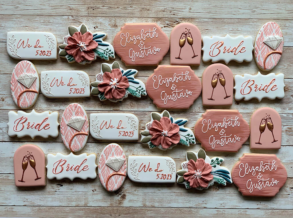 Bride to be custom sugar cookies